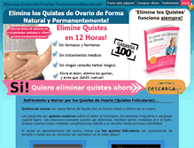 Tablet Screenshot of eliminarquistesdeovarios-tratamientonatural.info